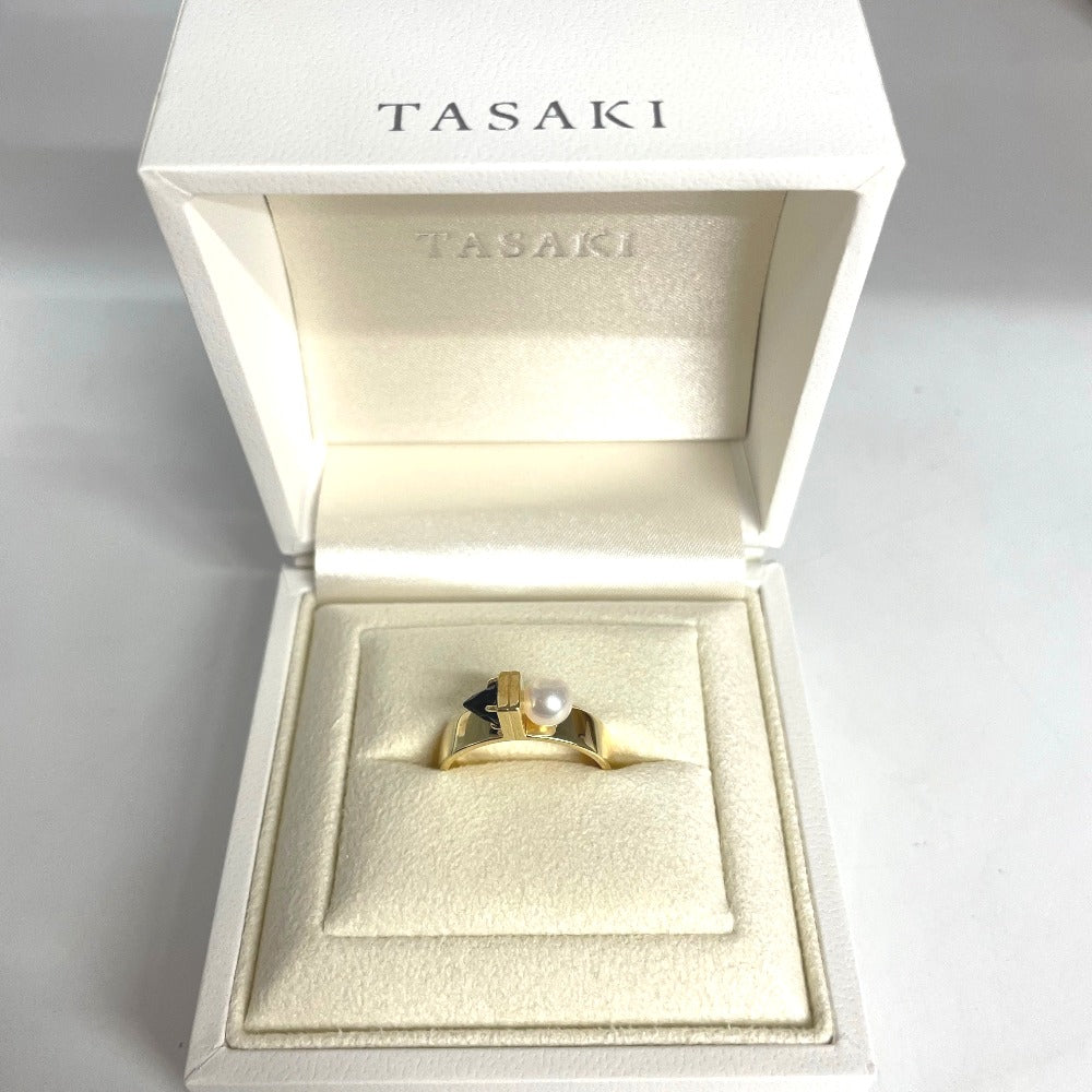 TASAKI タサキ リング・指輪 リファインドリベリオンリング K18×アコヤ真珠×オニキス パール 金 イエローゴールド 14.5号
