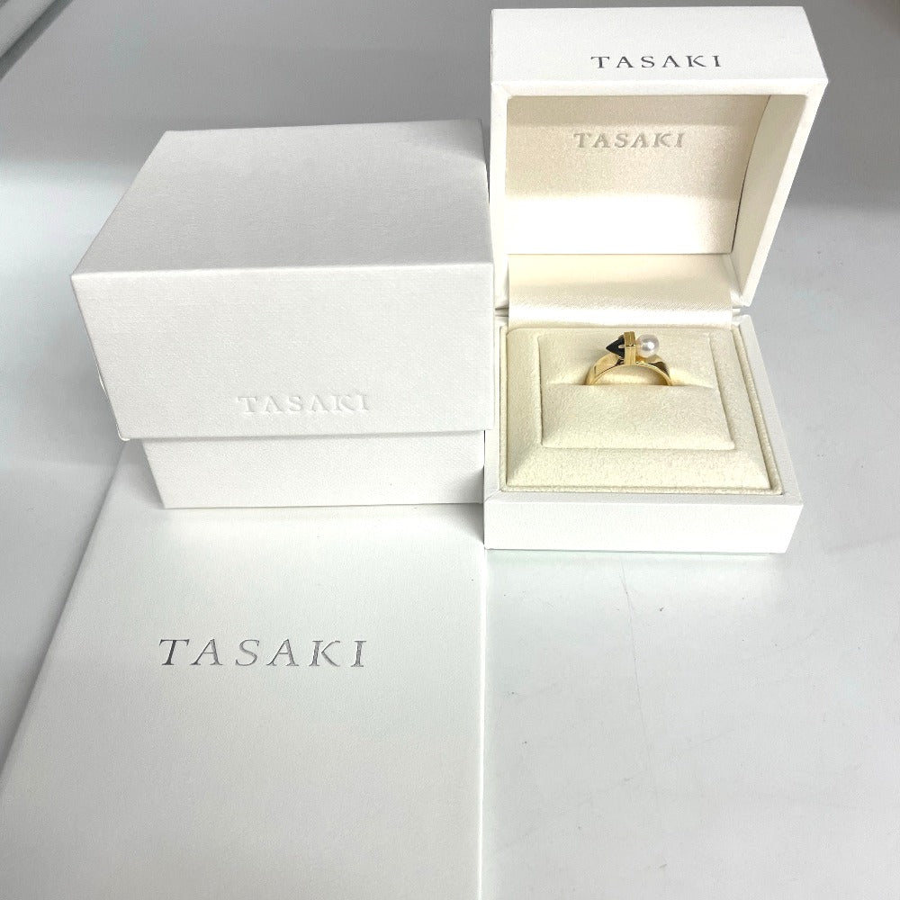 TASAKI タサキ リング・指輪 リファインドリベリオンリング K18×アコヤ真珠×オニキス パール 金 イエローゴールド 14.5号