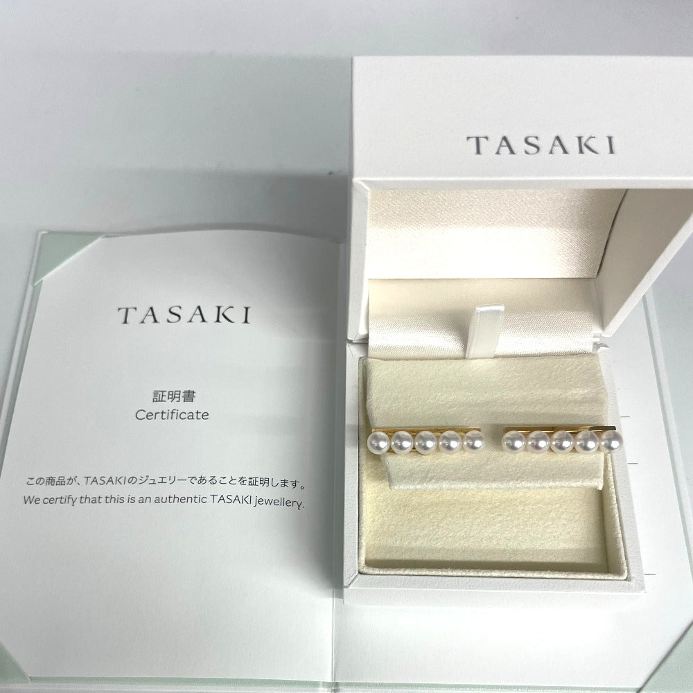 TASAKI タサキ イヤリング バランスプラスパール イヤリング 5連 K18×アコヤ真珠 パール 金 イエローゴールド