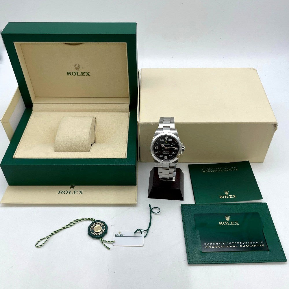 ROLEX ロレックス 腕時計 エアキング Ref.126900 ランダム番 黒文字盤 自動巻き AIR KING