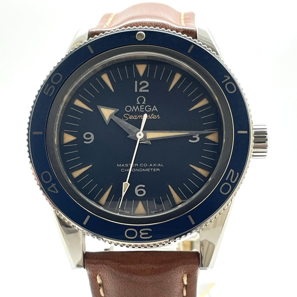 OMEGA オメガ 腕時計 シーマスター 300 233.92.41.21.03.001 マスターコーアクシャル チタンケース ブルー文字盤 ダイバーズ SEAMASTER
