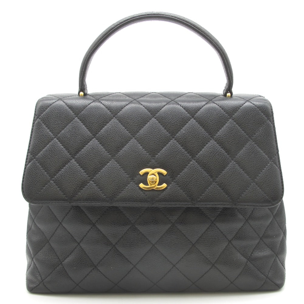 CHANEL シャネル ハンドバッグ キャビアスキン マトラッセ ブラック
