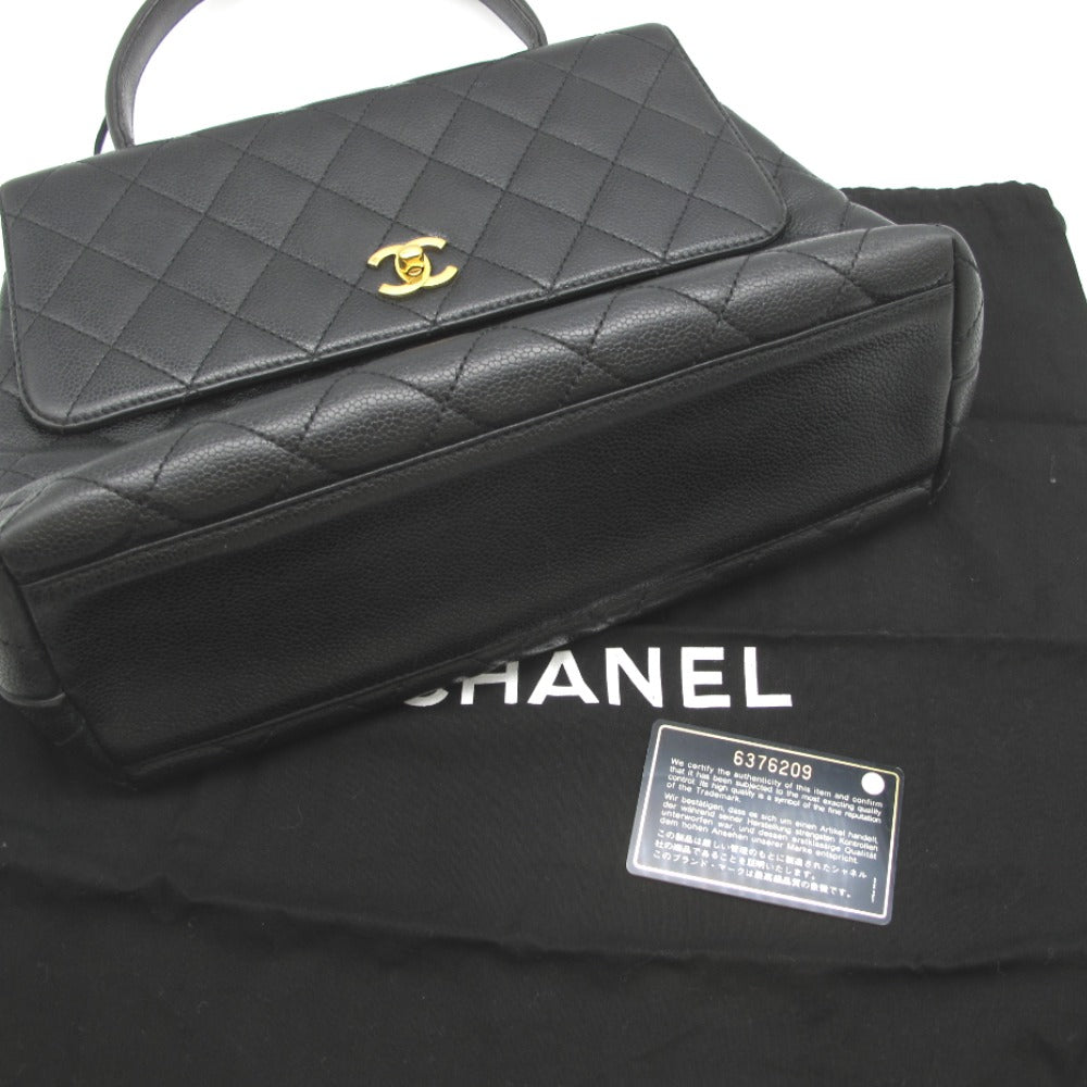 CHANEL シャネル ハンドバッグ キャビアスキン マトラッセ ブラック