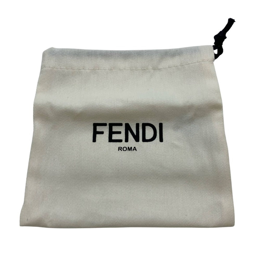 FENDI フェンディ カードケース 正面ロゴ レザー 7M0164 AG0L ブラック 小銭入れなし ミニマリスト コンパクト キャッシュレス 7M0164