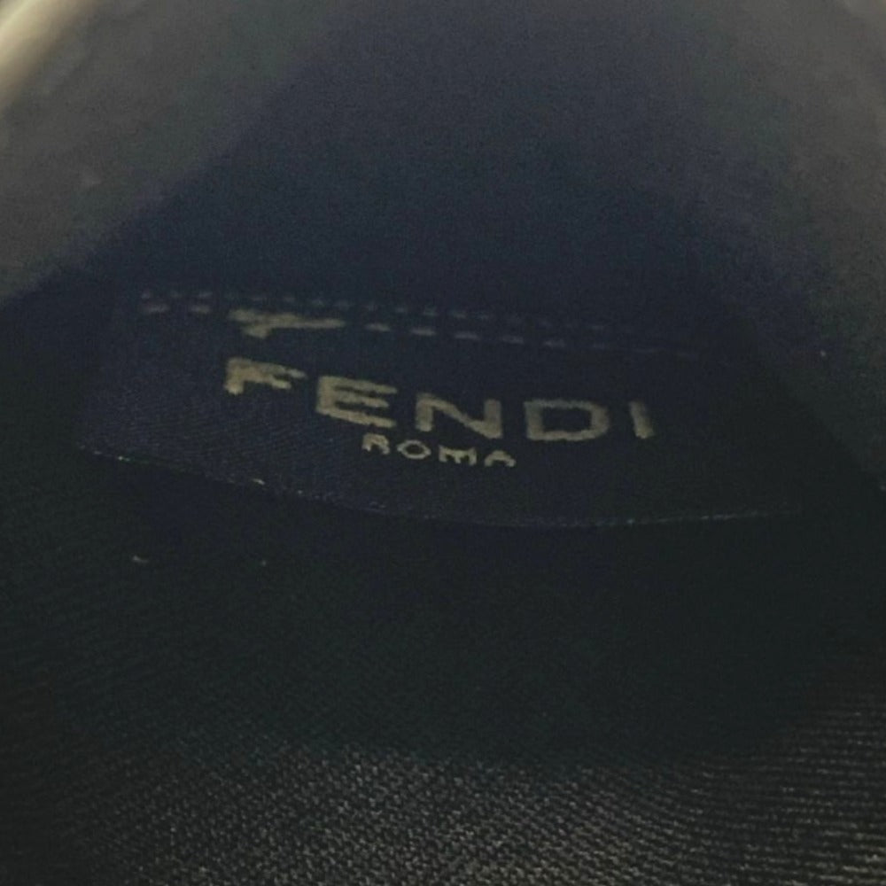 FENDI フェンディ カードケース 正面ロゴ レザー 7M0164 AG0L ブラック 小銭入れなし ミニマリスト コンパクト キャッシュレス 7M0164