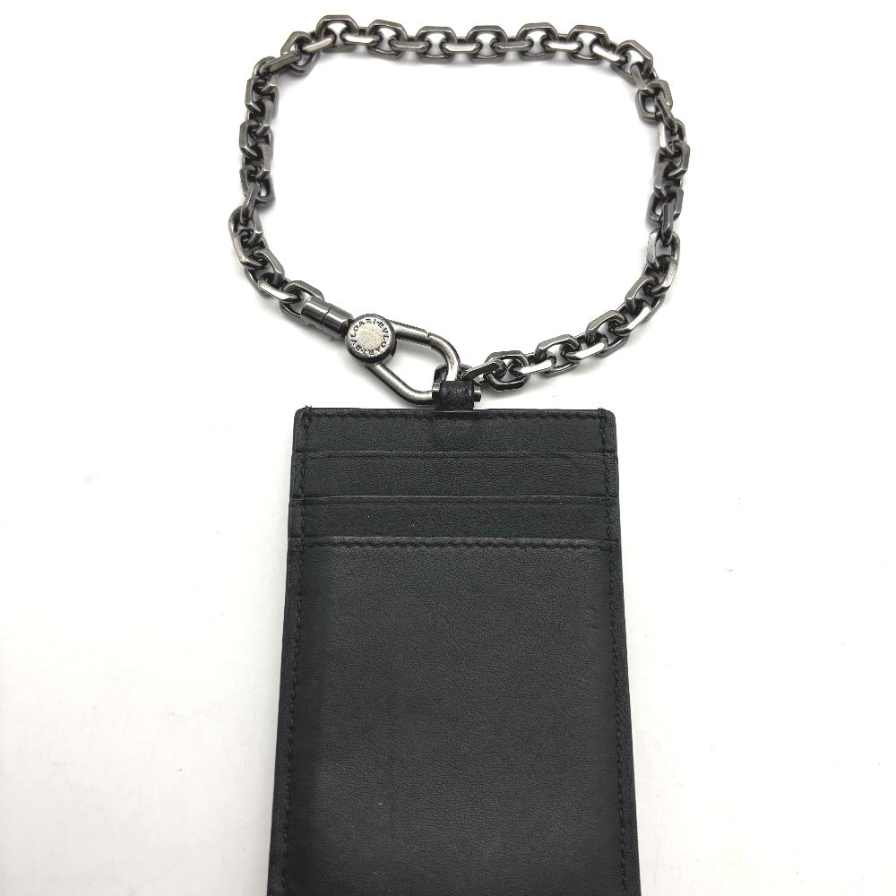 BVLGARI ブルガリ カードケース チェーン付きカードケース 蛇 ウィメンズ メンズ レディース ミニマリスト チェーン レザー