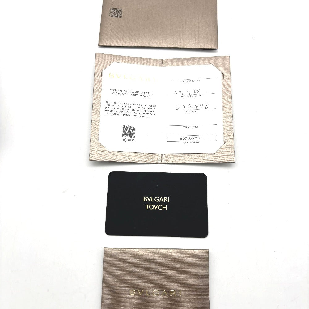 BVLGARI ブルガリ カードケース チェーン付きカードケース 蛇 ウィメンズ メンズ レディース ミニマリスト チェーン レザー