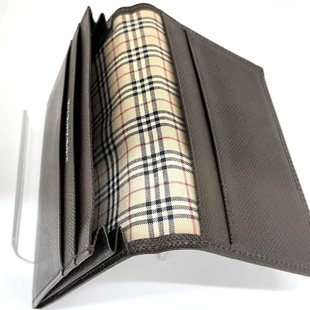 BURBERRY バーバリー カードケース バーバリー 名刺入れ ブラウン 本革 レザー 二つ折り ノバチェック ユニセックス メンズ レディース 茶色