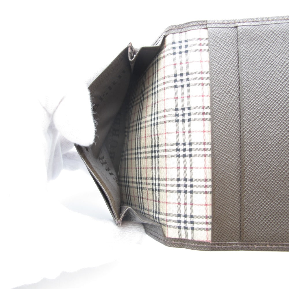 BURBERRY バーバリー カードケース バーバリー カードケース 二つ折り ノバチェック ユニセックス メンズ レディース ブラウン 茶色 シンプル