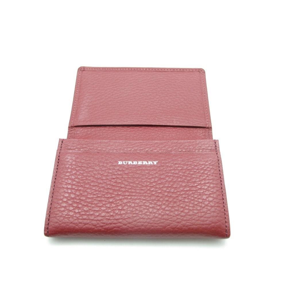 BURBERRY バーバリー カードケース バーバリー カードケース ノバチェック 二つ折り 名刺入れ ユニセックス レディース メンズ レッド 赤 シンプル
