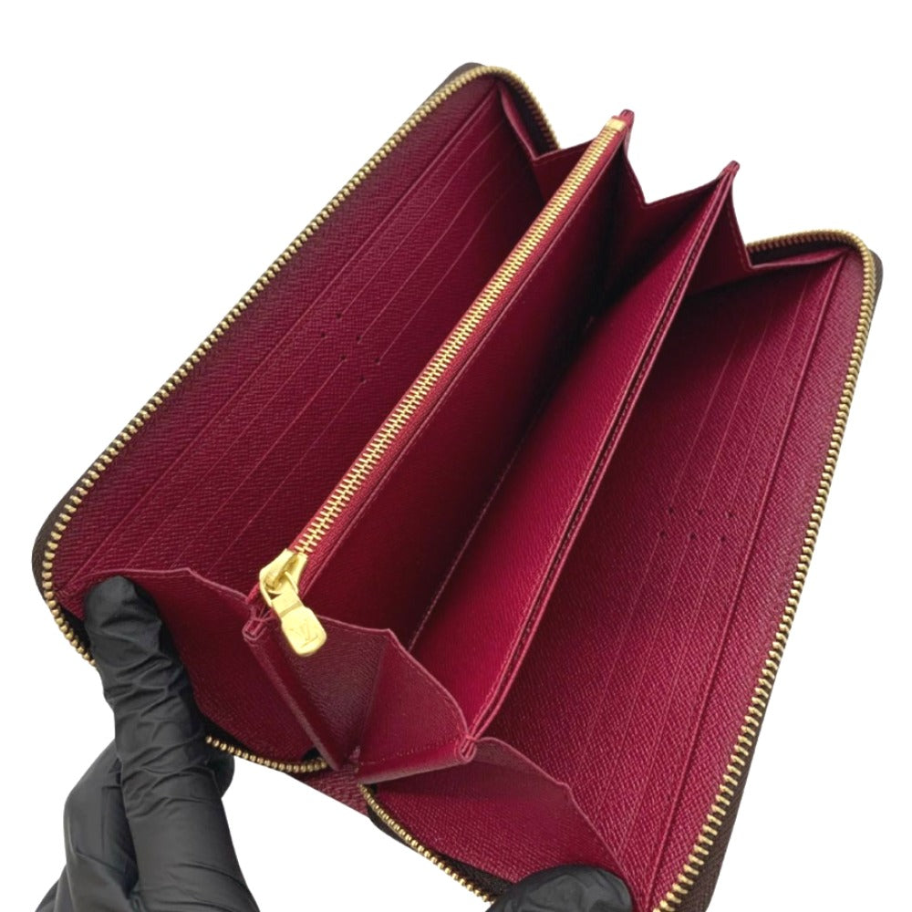 ルイ・ヴィトン 長財布 M41895 RFID ジッピーウォレット モノグラム PVC ゴールド金具 フューシャ ピンク レディース M41895