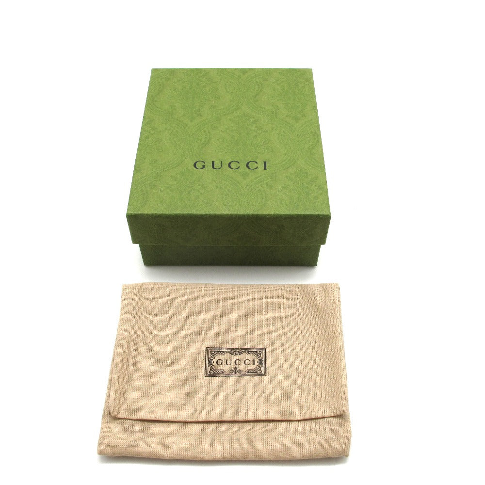 GUCCI グッチ 二つ折り財布 グッチ インターロッキングG 725219 レザー チェーンウォレット ライトグリーン レディース 未使用品