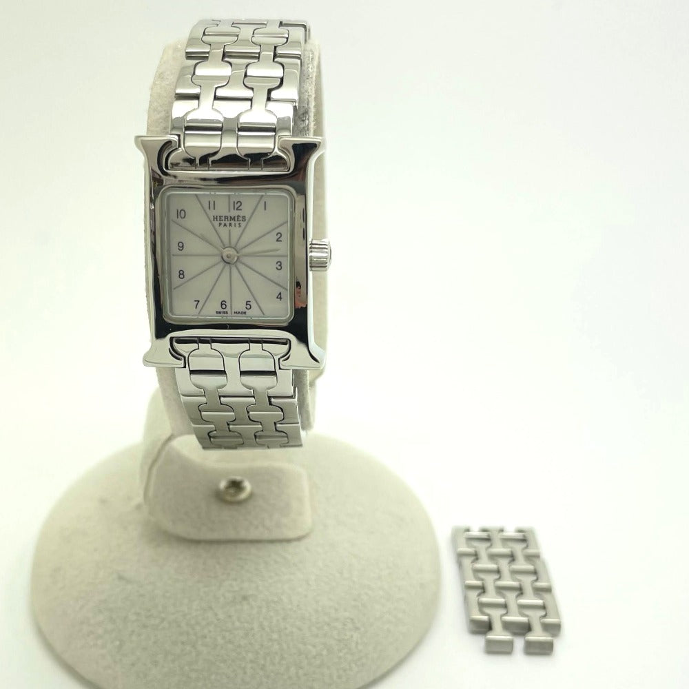 HERMES エルメス 腕時計 Hウォッチ Ref.HH1.110 シェル文字盤 クオーツ レディース