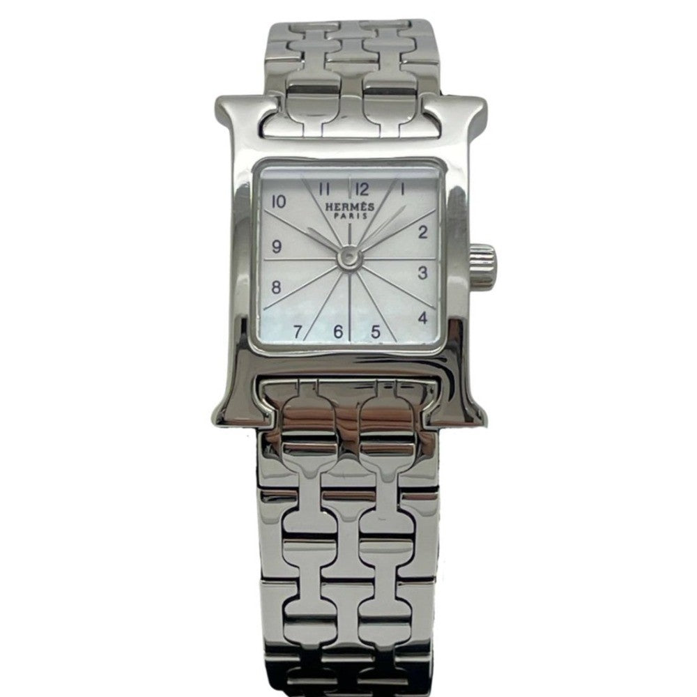 HERMES エルメス 腕時計 Hウォッチ Ref.HH1.110 シェル文字盤 クオーツ レディース