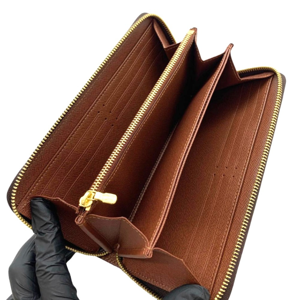 ルイ・ヴィトン 長財布 M42616 ジッピーウォレット モノグラム PVC ブラウン ユニセックス メンズ レディース M42616