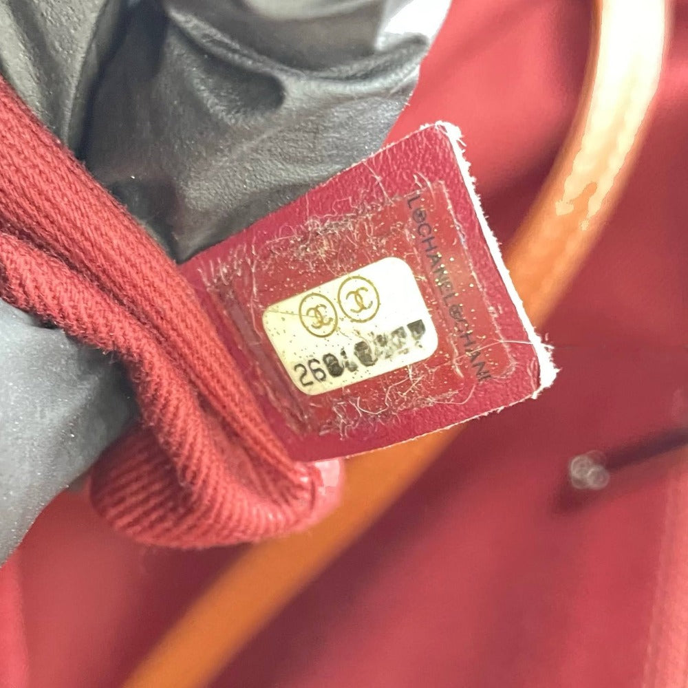 CHANEL シャネル ショルダーバッグ ドーヴィルGM 2wayバッグ トートバッグ レザー ムートン ボア ブラウン シルバー金具 メンズ レディース