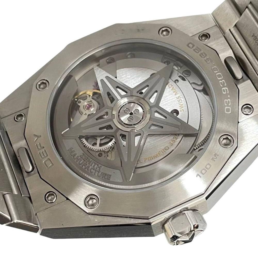 ZENITH ゼニス 腕時計 デファイ スカイライン 41mm 03.9300.3620/16.I001 エルプリメロ3620 11Pバケットダイヤ ラバーストラップ付属 自動巻き