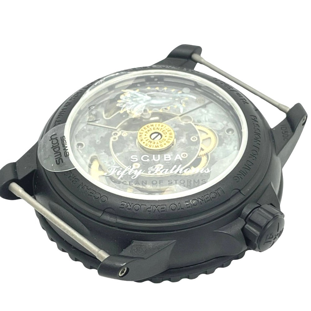 Swatch スウォッチ 腕時計 swatch×BLANCPAIN SO35B400 スウォッチ ブランパン フィフティファゾムス ブラック 自動巻き