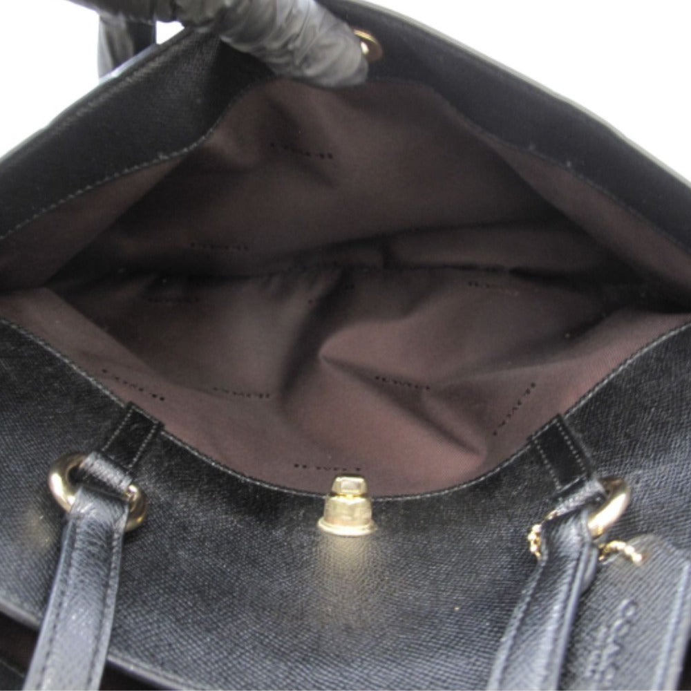 COACH コーチ トートバッグ コーチ トートバッグ フォリオ 78246 レザー ブラック レディース ゴールド