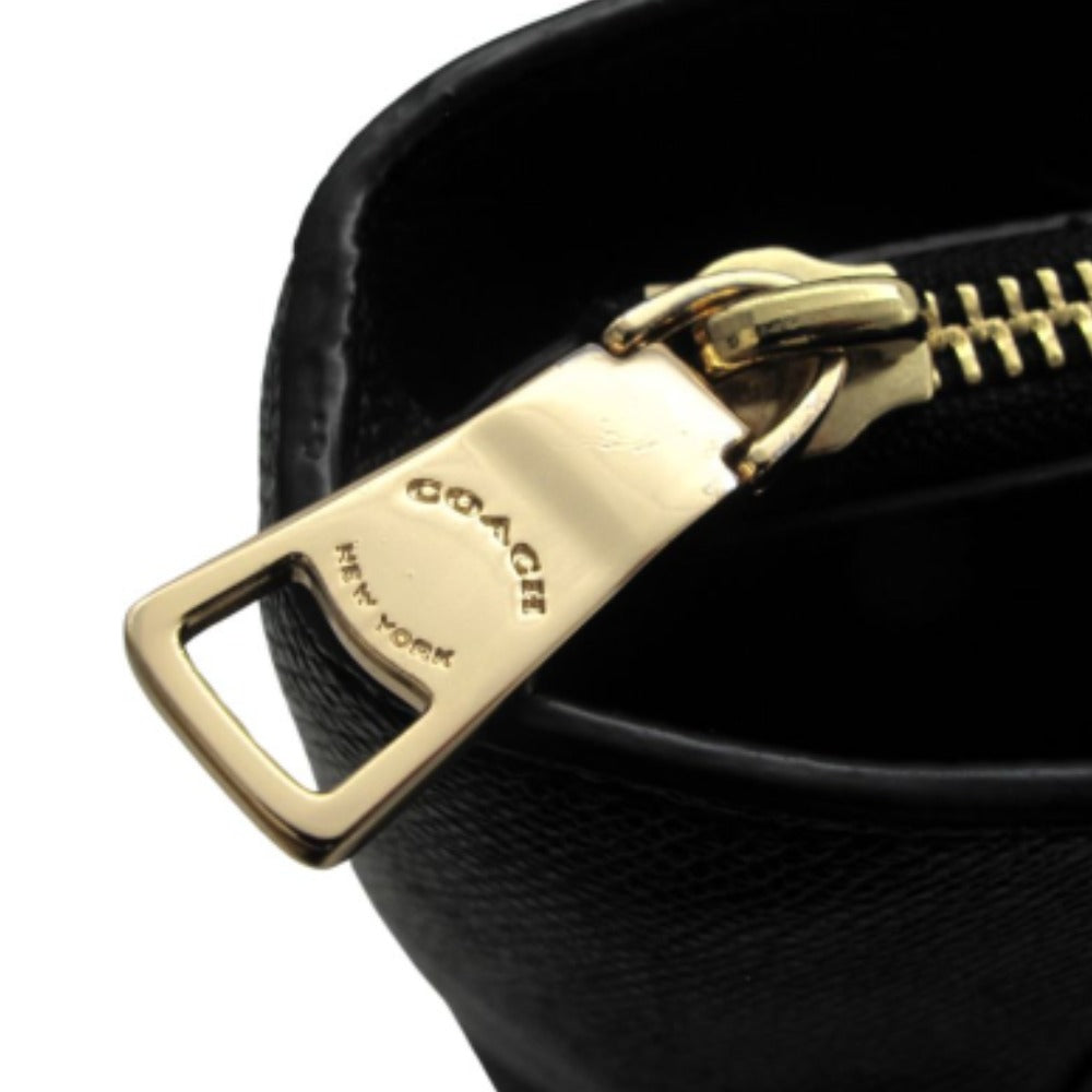 COACH コーチ トートバッグ コーチ トートバッグ フォリオ 78246 レザー ブラック レディース ゴールド