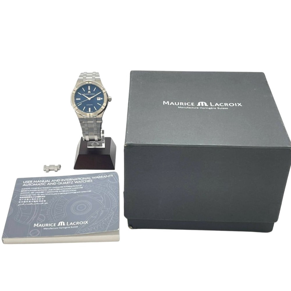 Maurice Lacroix モーリス・ラクロア 腕時計 アイコン オートマティック 42mm ブルー AI6008-SS002-430-1 自動巻き
