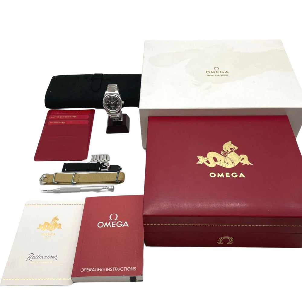 OMEGA オメガ 腕時計 シーマスター レイルマスター 1957 トロリジー 220.10.38.20.01.002 ブラック 自動巻き SEAMASTER
