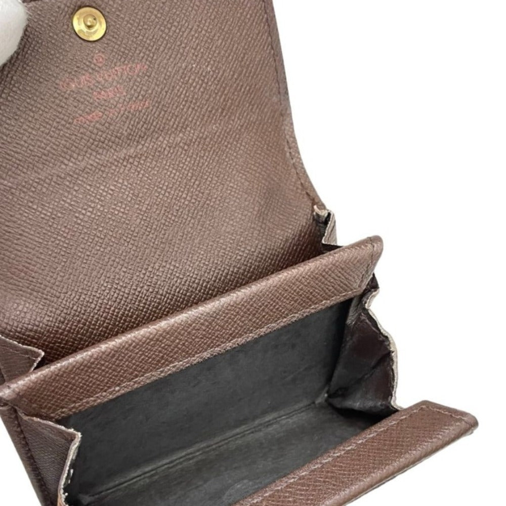 LOUIS VUITTON ルイ・ヴィトン コインケース ルイヴィトン ポルトモネ・プラ N61930 PVC コーティングキャンパス ダミエ ブラウン レディース N61930