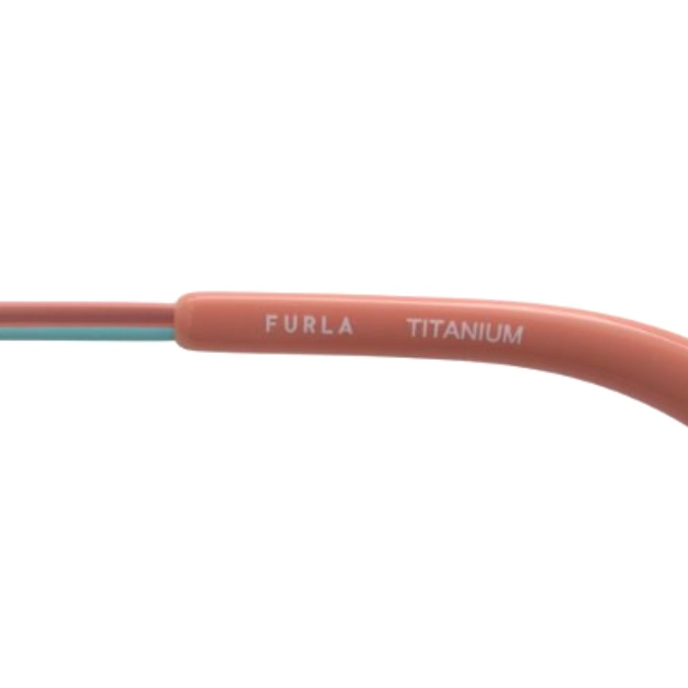 Furla フルラ 眼鏡 フルラ メガネ VFU795J col.0L80 レディース フレームのみ ゴールド/ピンク/ターコイズ 未使用品