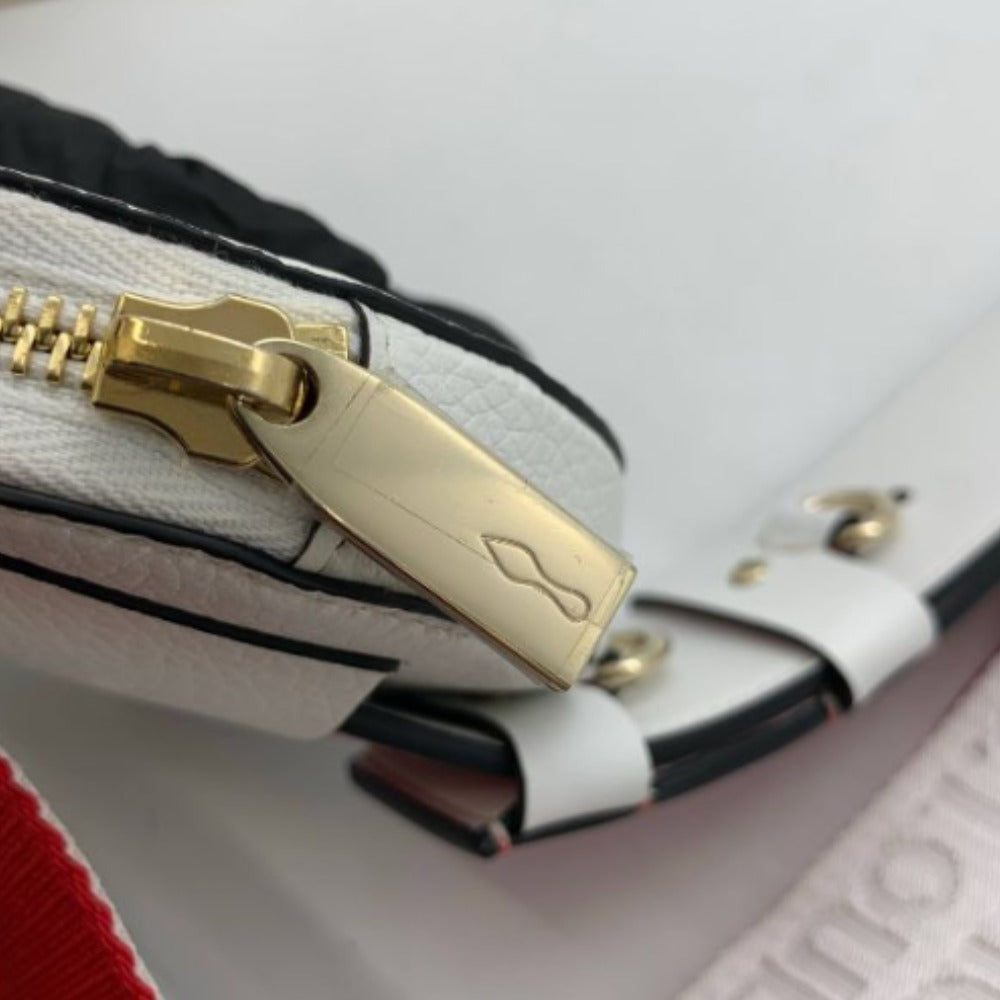 Christian Louboutin クリスチャンルブタン ボディバッグ ルビラハイブリッド ショルダーバッグ 3225067 レディース ホワイト/レッド