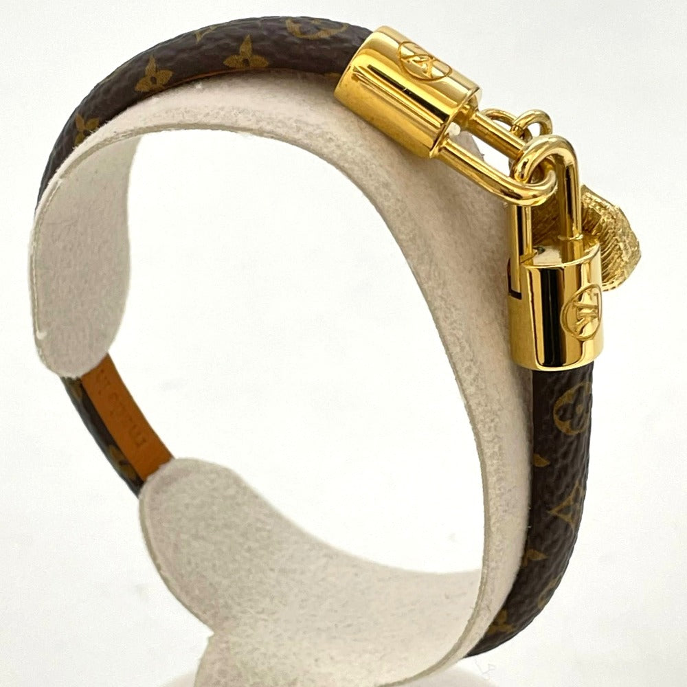 LOUIS VUITTON ルイ・ヴィトン ブレスレット M6220 ブラスレ・アルマ バングル モノグラム レザー ゴールド金具 メッキ