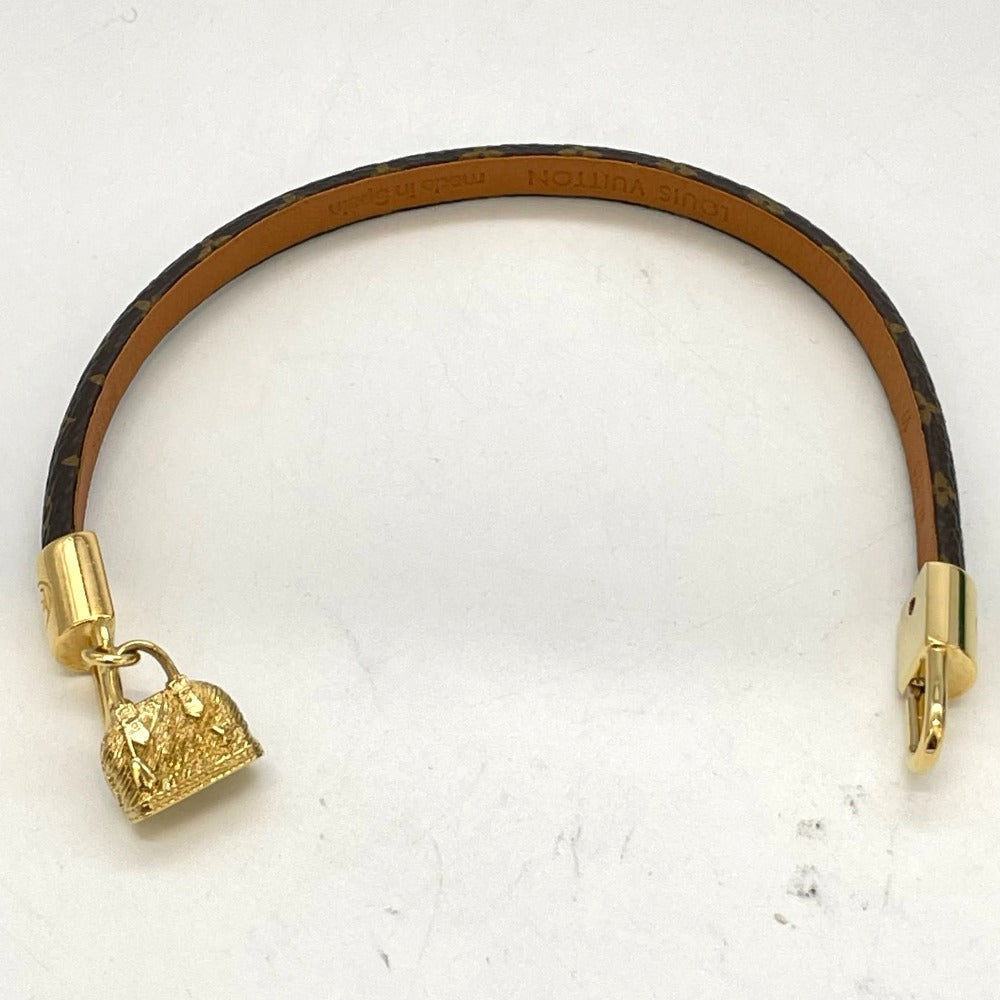 LOUIS VUITTON ルイ・ヴィトン ブレスレット M6220 ブラスレ・アルマ バングル モノグラム レザー ゴールド金具 メッキ