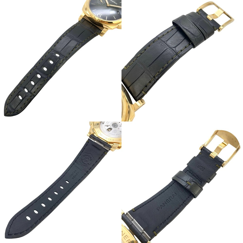 OFFICINE PANERAI オフィチーネパネライ 腕時計 PAM01423 YG無垢 ルミノール ドゥエ イエローゴールド ダイバーズ スモールセコンド 金無垢 K18 自動巻き メンズ LUMINOR