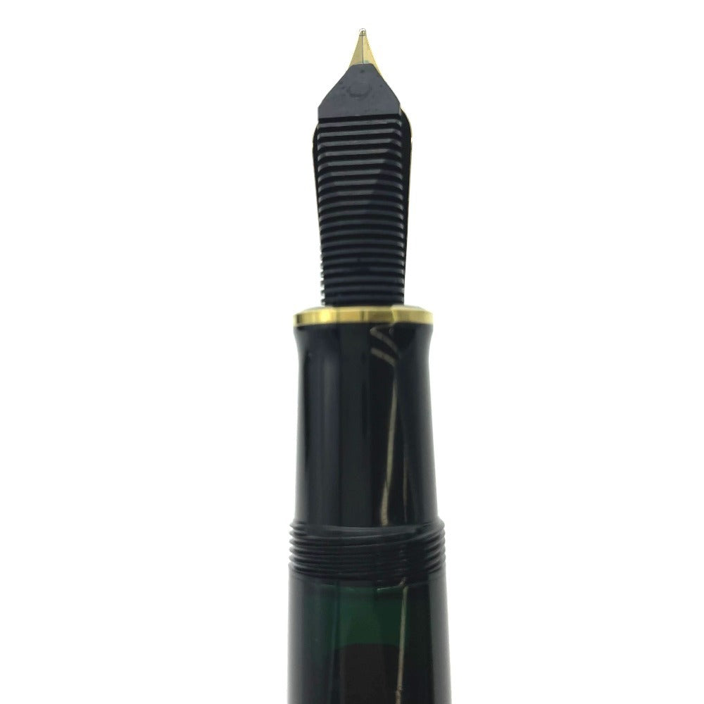 ペリカン 万年筆 M1000 スーレーペン SOUVERAN ブラック×ゴールド K18ペン先 太さEF インクブルー M1000 Pelikan
