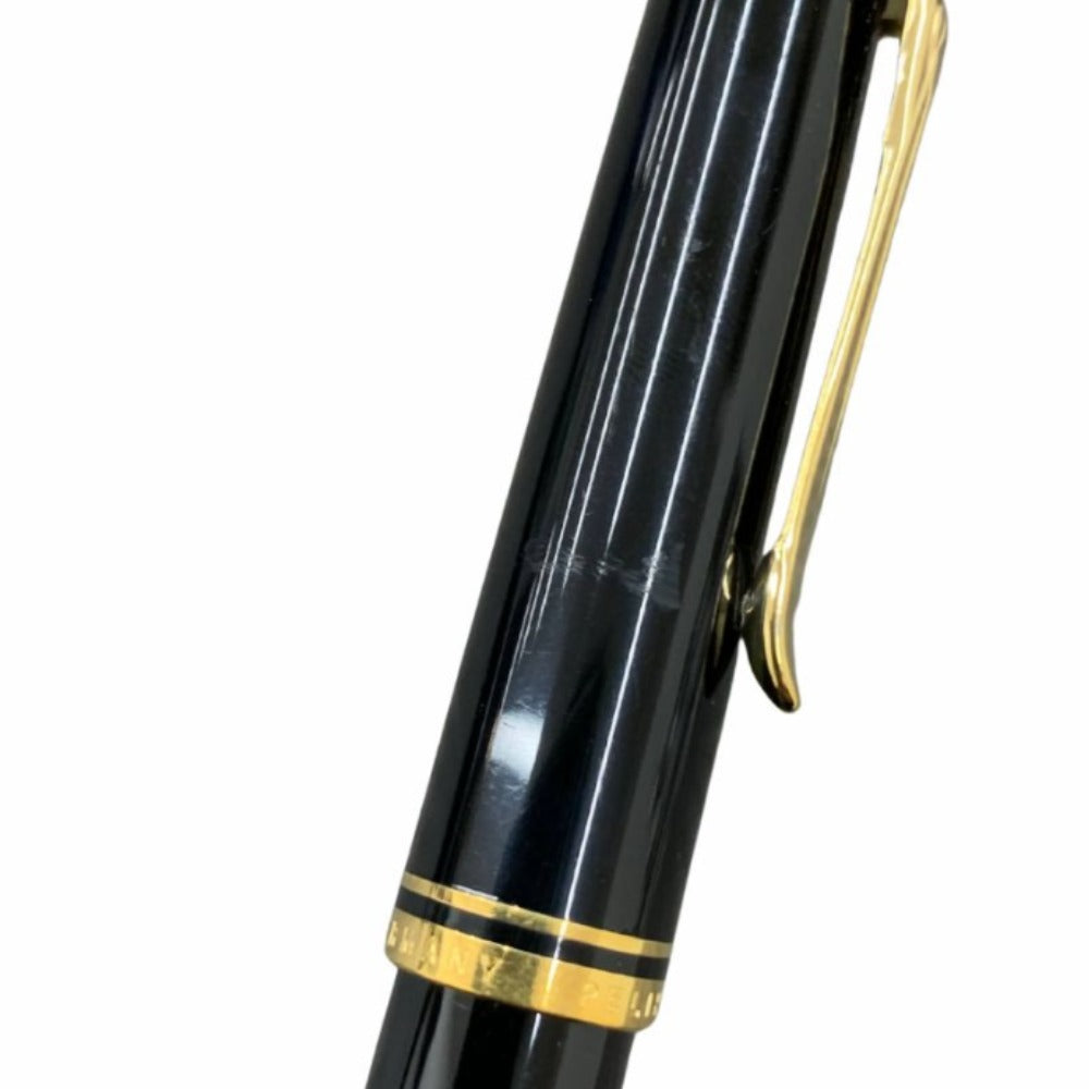 ペリカン 万年筆 M400 スーレーペン SOUVERAN ブラック×ゴールド K14ペン先 太さEF インクブルー M400 Pelikan