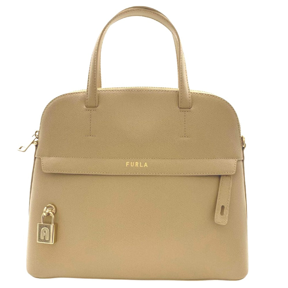 FURLA フルラ ハンドバッグ パイパー M キャメル レザー 未使用級 FURLA フルラ パイパー ハンドバッグ ショルダー
