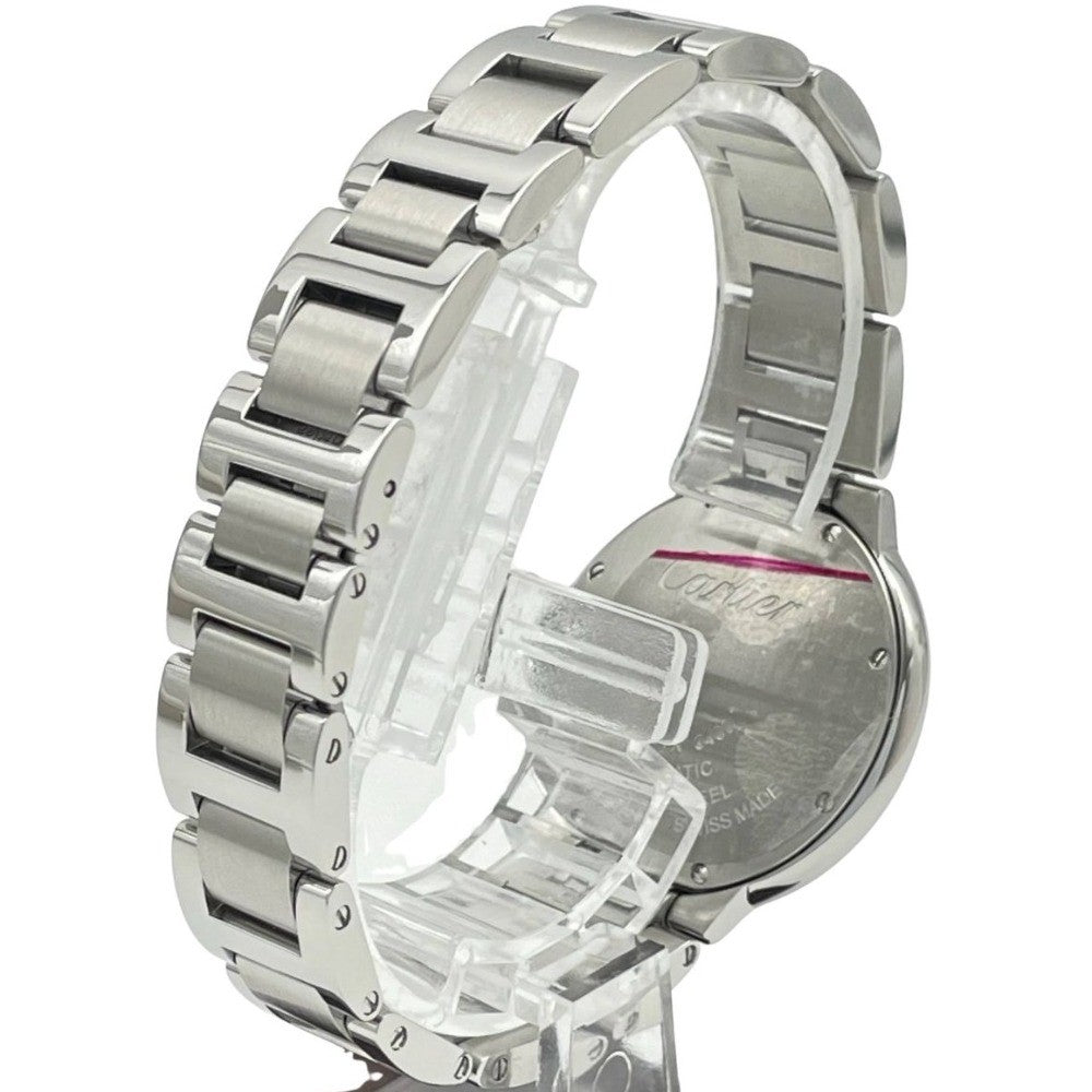 カルティエ W6920071 2020年保証書 バロンブルー 33mm シルバー文字盤 レディース 自動巻き CARTIER 腕時計 BALLON BLEU