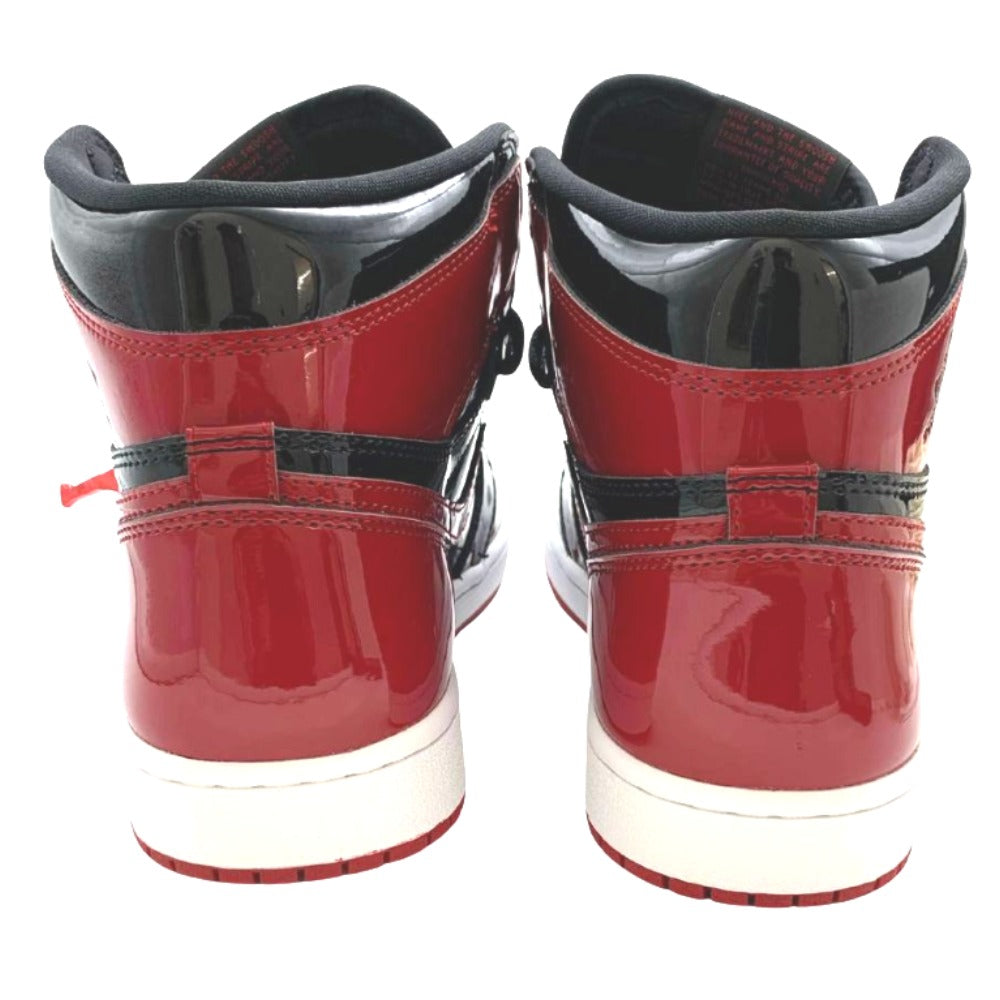 NIKE ナイキ スニーカー AIR JORDAN 1 RETRO HIGH OG PATENT BRED 27.5cm 未使用品