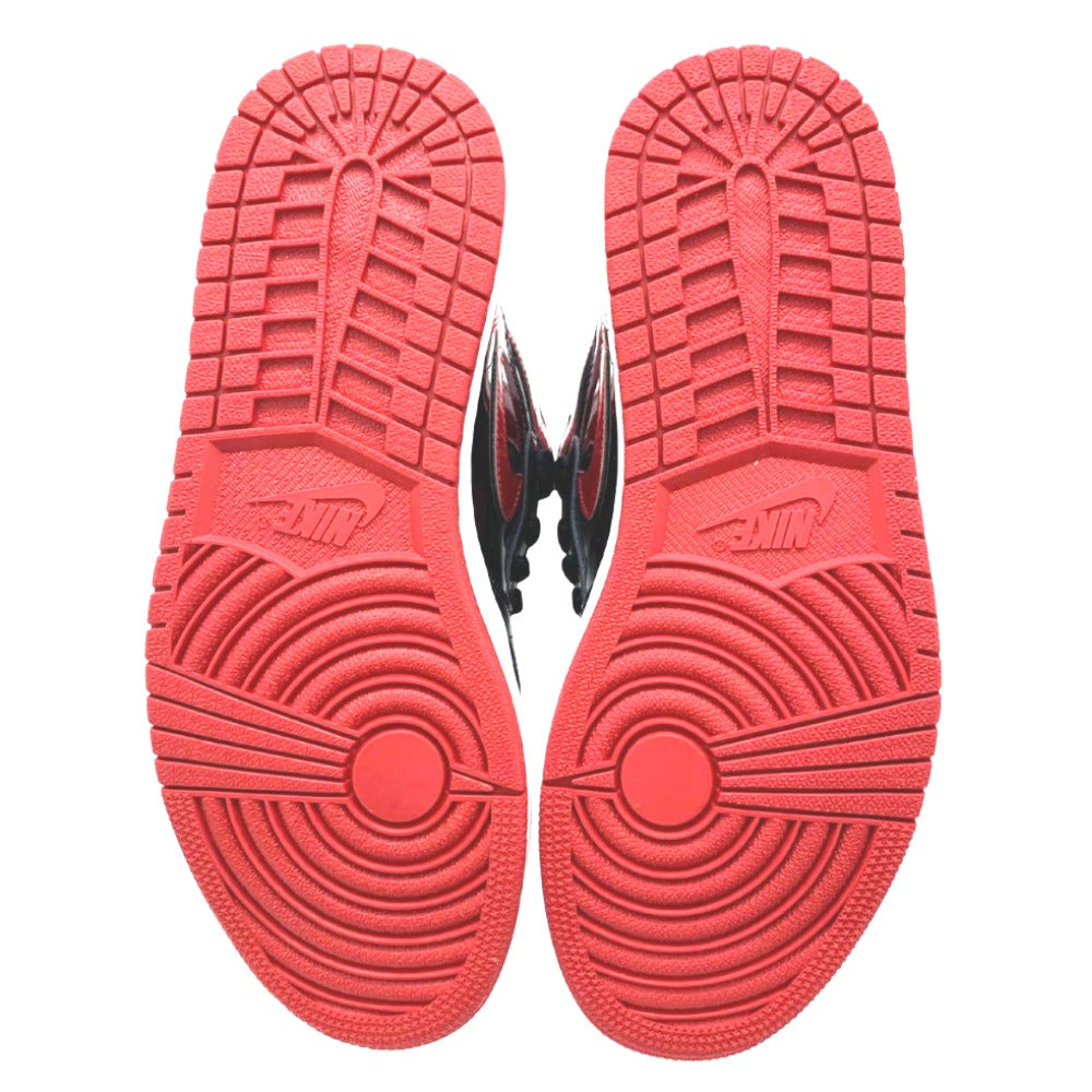 NIKE ナイキ スニーカー AIR JORDAN 1 RETRO HIGH OG PATENT BRED 27.5cm 未使用品