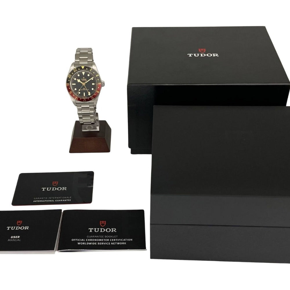 チューダー 保証書2024年 7939G1A0NRU ブラックベイ 58 GMT 39mm BB58 赤黒ベゼル コーク ブラック文字盤 TUDOR 腕時計 自動巻き メンズ