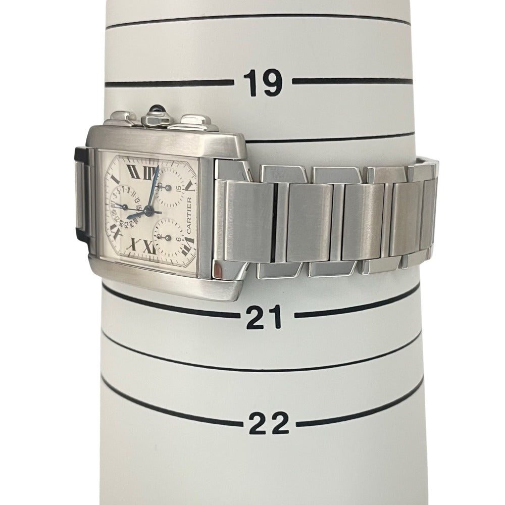 カルティエ 2303 タンク フランセーズ クロノリフレックス パーペチュアルカレンダー 28mm クオーツ ユニセックス TANK CARTIER 腕時計