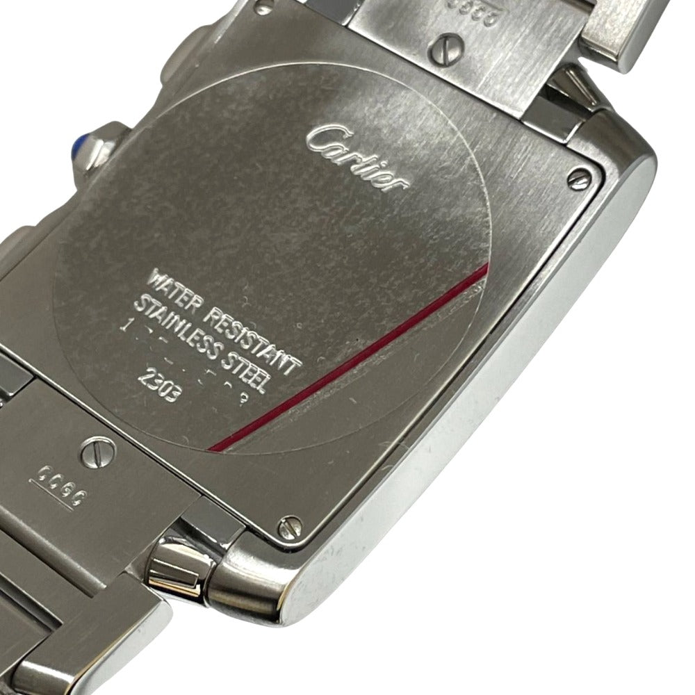 カルティエ 2303 タンク フランセーズ クロノグラフ28mm クオーツ ユニセックス CARTIER 腕時計 TANK