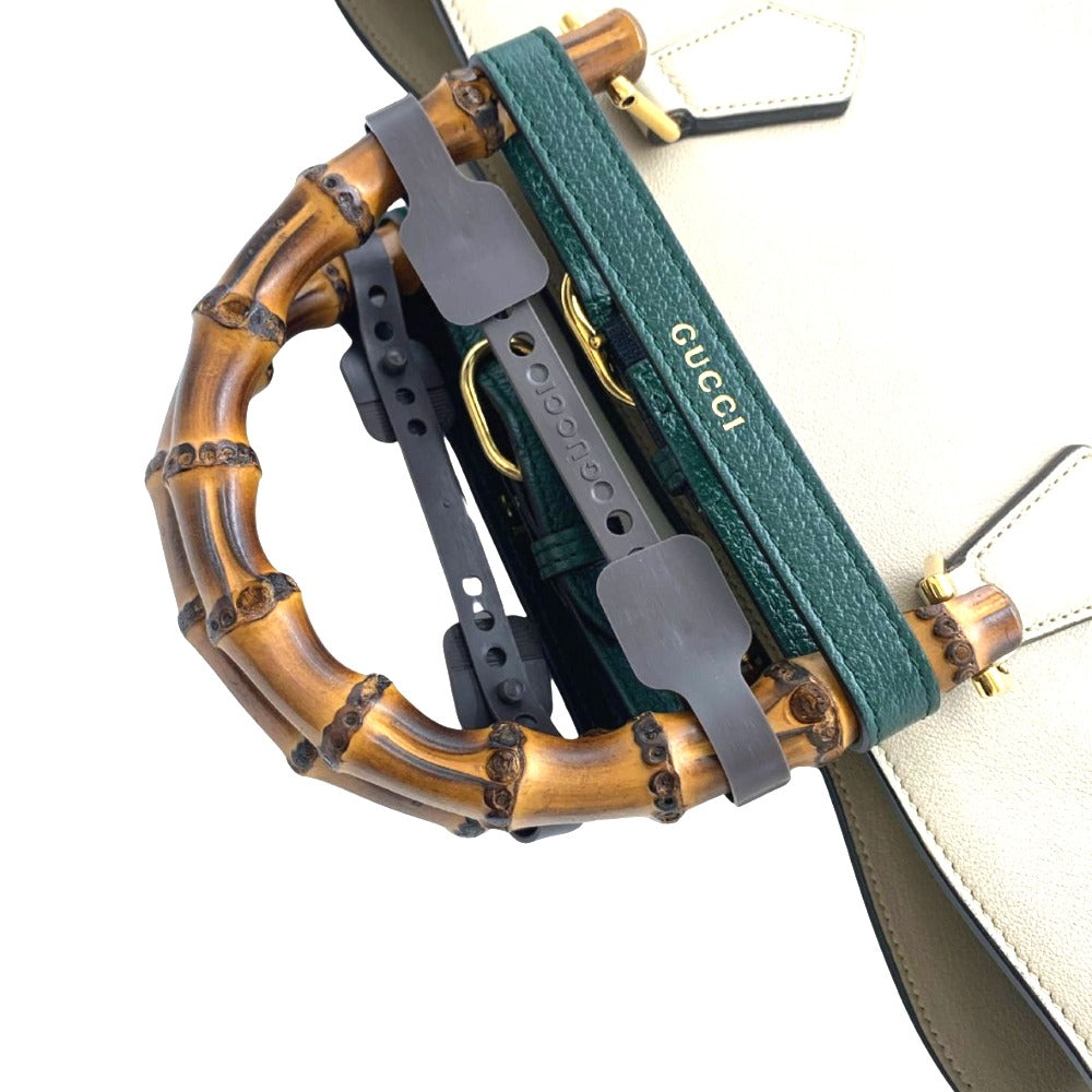 GUCCI グッチ トートバッグ 750394 ダイアナ バケツシェイプ バンブーハンドル 日本限定カラー グレージュ レディース