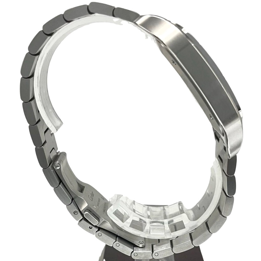 カルティエ WSSA0030 サントス ドゥ カルティエ LM レザーストラップ付属 40mm ブルー文字盤 スクエア 自動巻き CARTIER 腕時計 メンズ