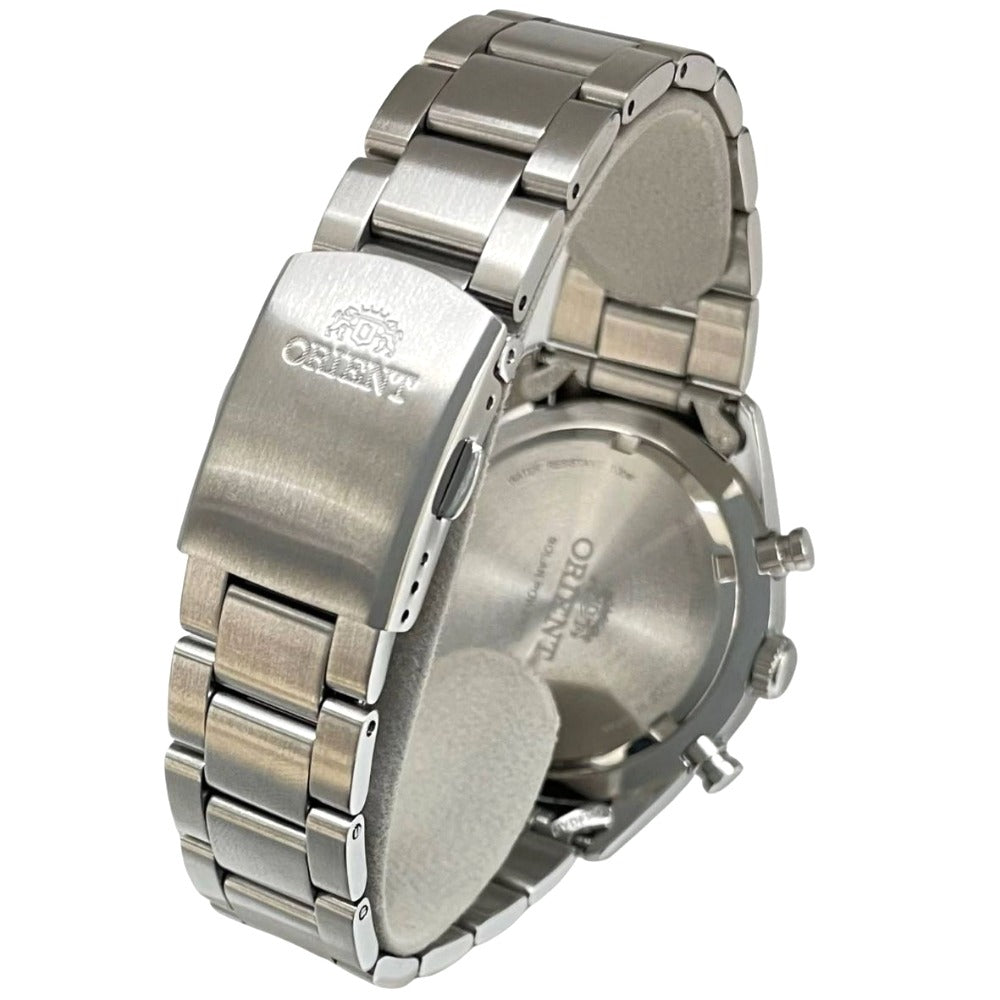 オリエント WV0041TX ソーラー クロノグラフ 42mm ネオセブンティーズ パンダ文字盤 ホワイト文字盤 ステンレス ORIENT 腕時計 メンズ