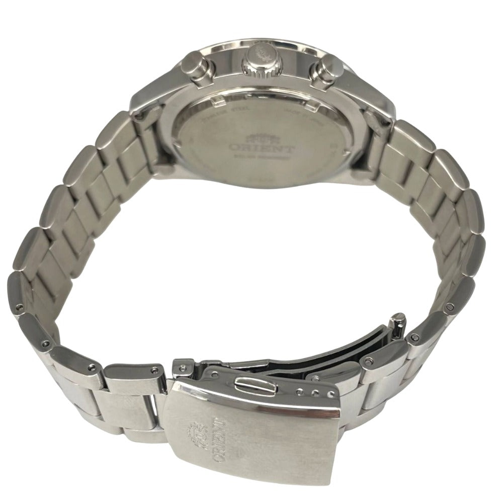 オリエント WV0041TX ソーラー クロノグラフ 42mm ネオセブンティーズ パンダ文字盤 ホワイト文字盤 ステンレス ORIENT 腕時計 メンズ