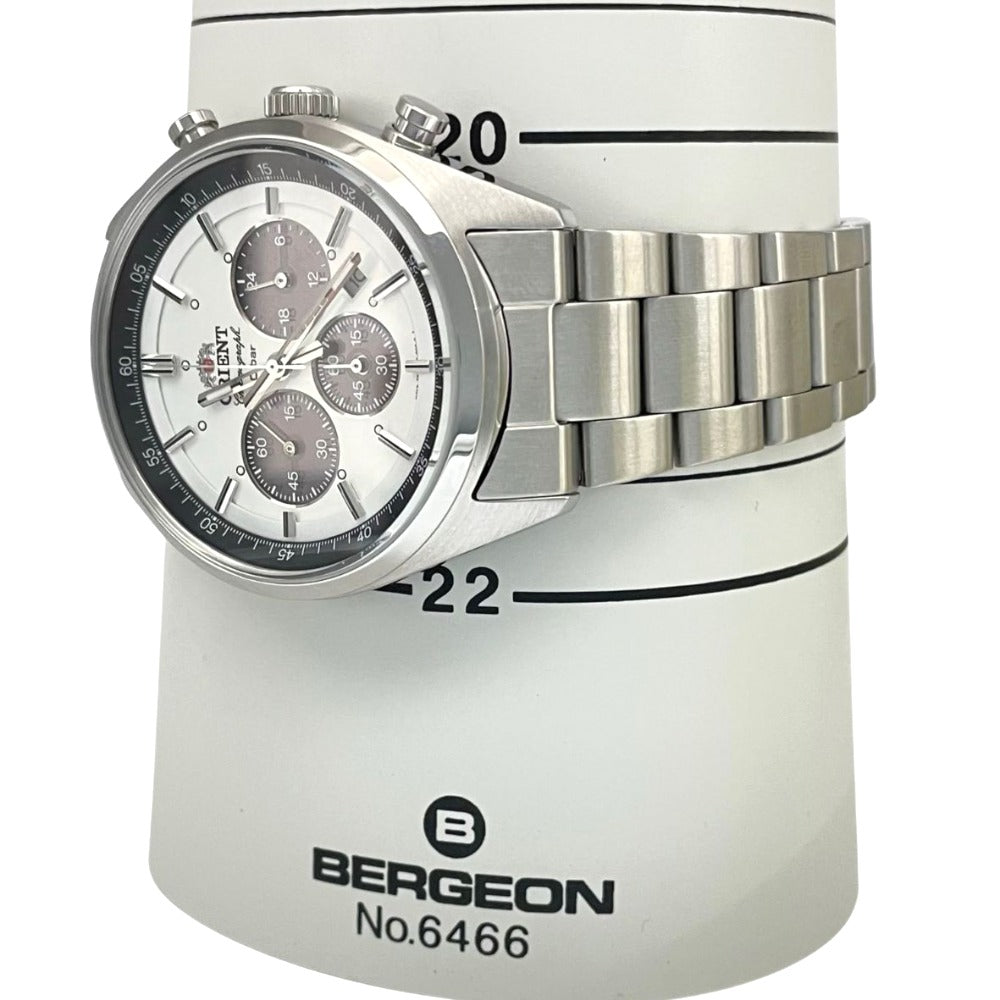 オリエント WV0041TX ソーラー クロノグラフ 42mm ネオセブンティーズ パンダ文字盤 ホワイト文字盤 ステンレス ORIENT 腕時計 メンズ