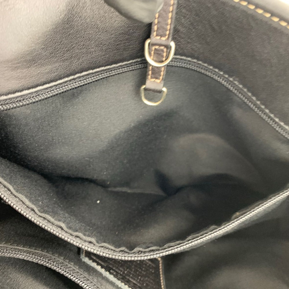 COACH コーチ ハンドバッグ 7723 ウール シグネチャー 黒 ブラック レディース シンプル