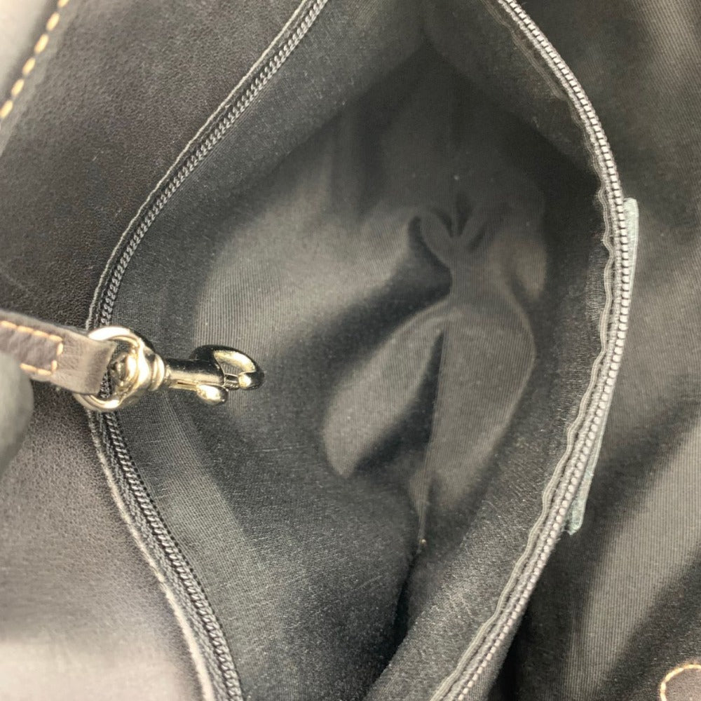COACH コーチ ハンドバッグ 7723 ウール シグネチャー 黒 ブラック レディース シンプル
