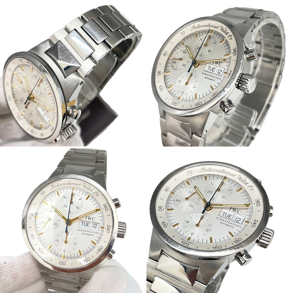 アイダブリューシー IW370713 40mm GST クロノグラフ キャリバー7922 シルバー文字盤 IWC SCHAFFHAUSEN 腕時計 自動巻き メンズ