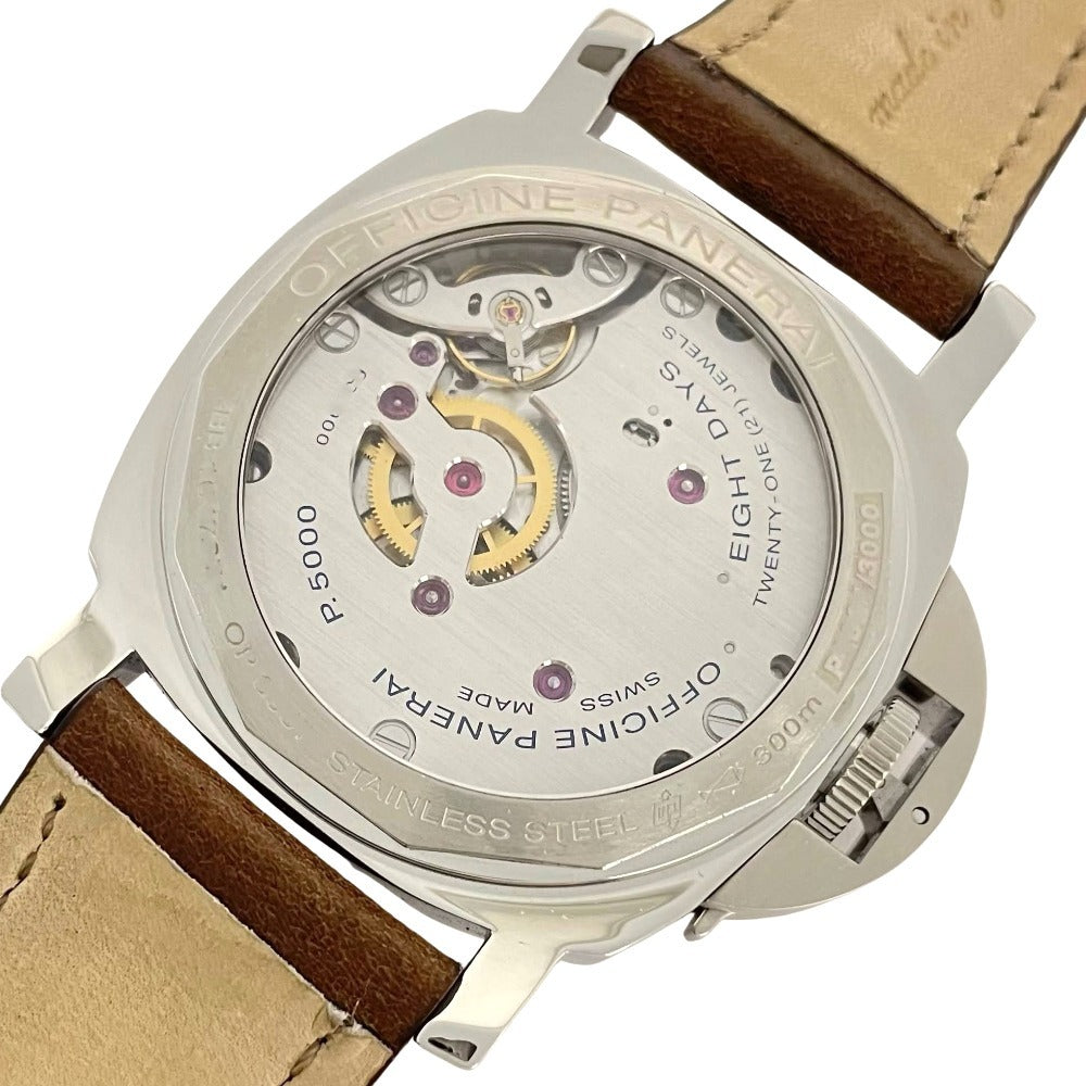 パネライ PAM00510 ルミノール マリーナ 8デイズ 44mm 300m防水 ダイバーズ 手巻き 社外ストラップ メンズ PANERAI 腕時計